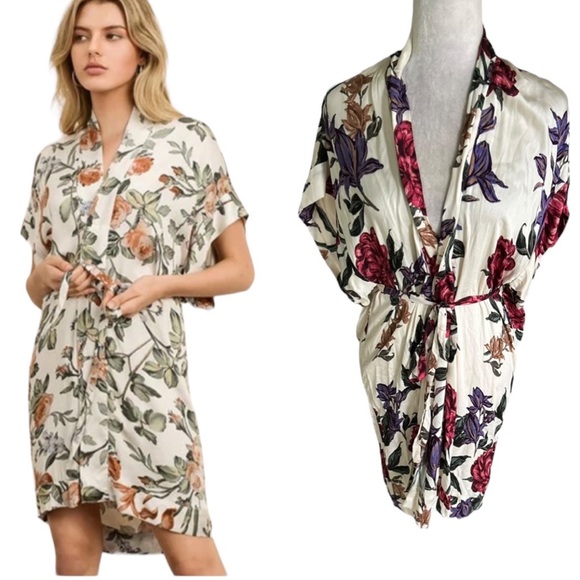 Viajestejedor Dress Forum Kimono 12th Tribe NWT Gold Standard Multicolored  Kimono Dress $39 (47% Off Retail)